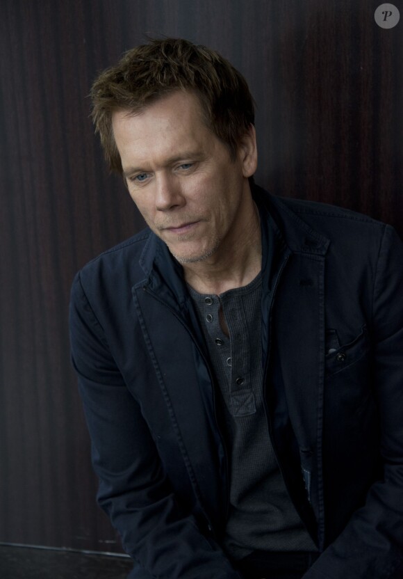 Kevin Bacon en conférence de presse pour la série "The Following" à New York, le 14 mars 2015