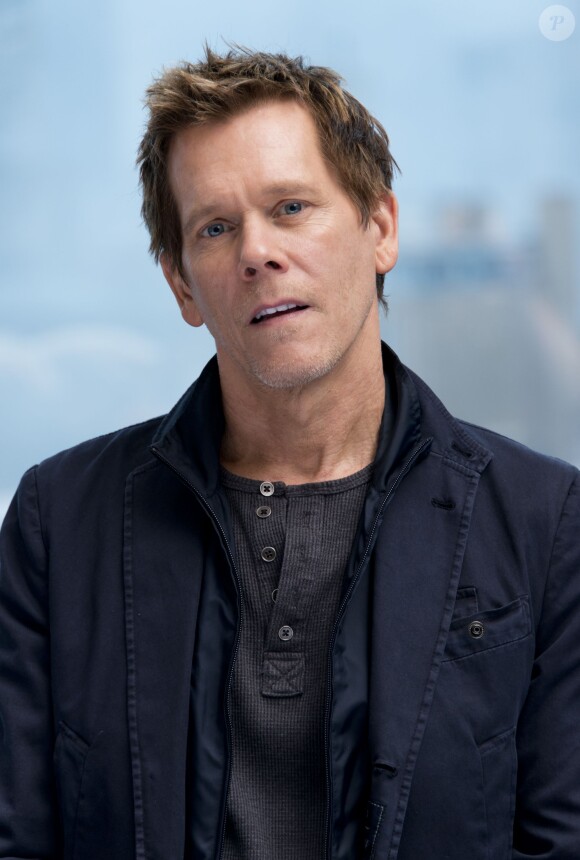 Kevin Bacon en conférence de presse pour la série "The Following" à New York, le 14 mars 2015