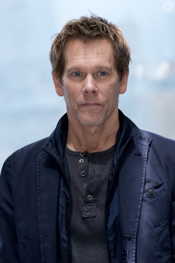 Kevin Bacon en conférence de presse pour la série "The Following" à New York, le 14 mars 2015