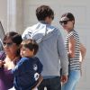 Semi-Exclusif - Miranda Kerr emmène son fils Flynn voir son père Orlando Bloom à Malibu, le 28 mars 201