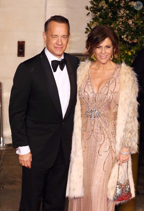 Tom Hanks et sa femme Rita Wilson - After-party des Bafta Awards à Londres, le 16 février 2014.