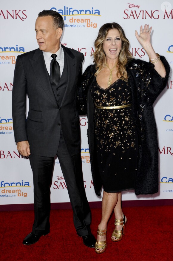 Tom Hanks et Rita Wilson à Los Angeles le 9 décembre 2013.