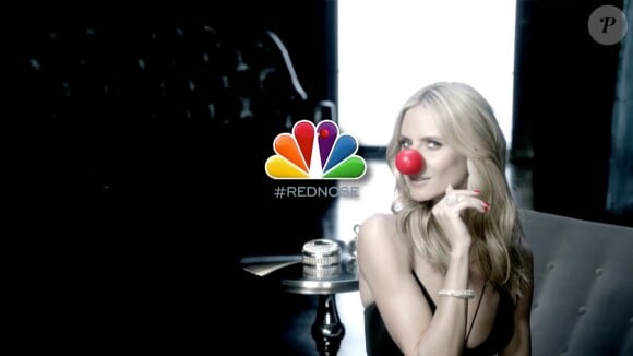 Heidi Klum fait la promotion du "Red Nose Day", un téléthon américain visant à récolter des fonds pour des enfants ou jeunes adultes vivant dans la pauvreté, à travers un clip. L'événement aura lieu le 21 mai