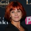 Fauve Hautot (présidente du jury) - Photocall "Top Model Belgium 2015" au Lido à Paris. Le 10 mai 2015.