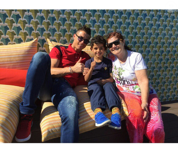 Cristiano Ronaldo et son fils Cristiano Jr., photo Instagram en 2015