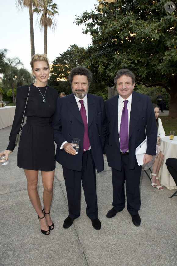 Exclusif - Philip et Spyros Niarchos découvrent les peintures de Sylvester Stallone lors de l'expo Real Love Paintings 1975-2015, à la Galerie Contemporaine du Musée de Nice, le 16 mai 2015.