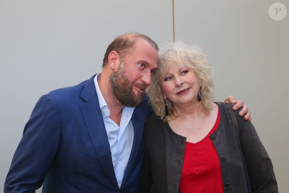 François Damiens, Yolande Moreau - Conférence de presse du film "Le Tout Nouveau Testament" lors du 68e Festival international du film de Cannes le 17 mai 2015 