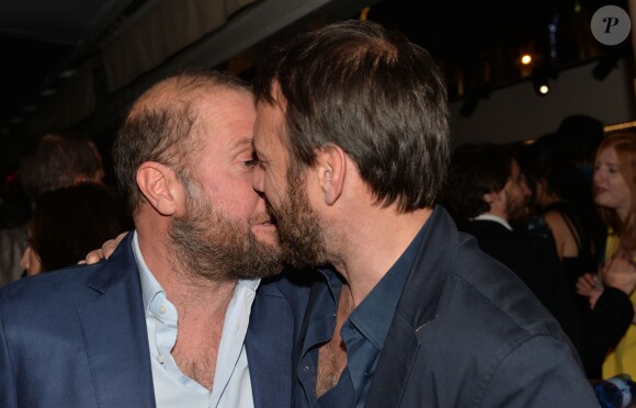 Exclusif - François Damiens et Samuel le Bihan - Soirée du film "Le Tout Nouveau Testament" de Jaco van Dormael lors du 68e festival international du film sur la plage Magnum le 17 mai 2015 