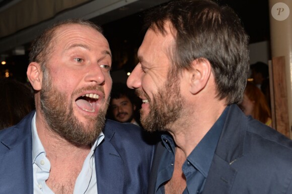 Exclusif - François Damiens et Samuel le Bihan - Soirée du film "Le Tout Nouveau Testament" de Jaco van Dormael lors du 68e festival international du film sur la plage Magnum le 17 mai 2015 