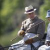Le prince Philip, duc d'Edimbourg, s'adonnant à l'attelage au dernier jour du Royal Windsor Horse Show, le 17 mai 2015