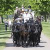 Le prince Philip, duc d'Edimbourg, s'adonnant à l'attelage au dernier jour du Royal Windsor Horse Show, le 17 mai 2015