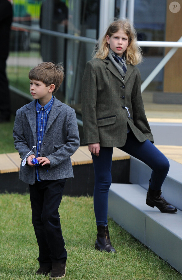 James, vicomte Severn et Lady Louise Windsor, les enfants du comte et de la comtesse de Wessex, au Royal Windsor Horse Show le 16 mai 2015