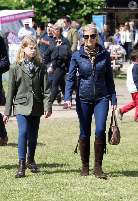 The Countess of Wessex and Lady Louise Windsor (left) during the fourth day of the Royal Windsor Horse Show at Windsor Castle in Berkshire, UK on Saturday May 16, 2015. Photo by Steve Parsons/PA Wire/ABACAPRESS.COM16/05/2015 - Windsor
