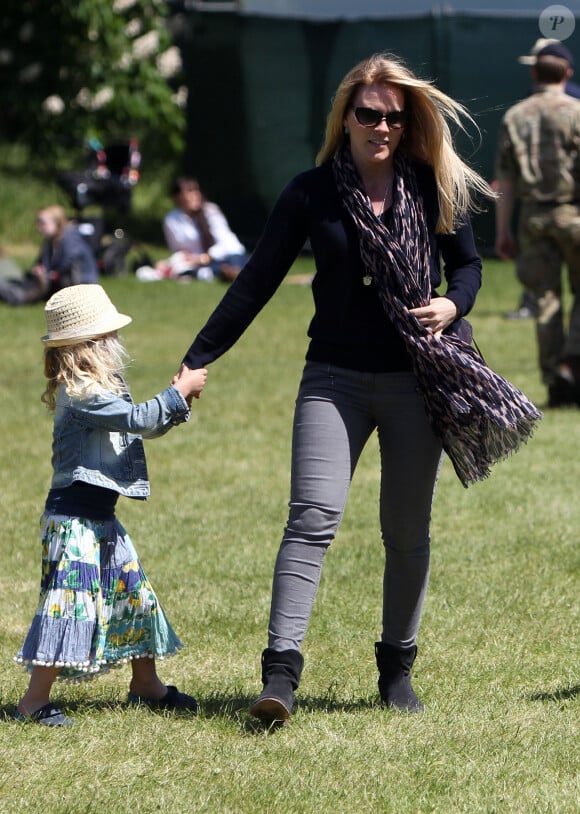 Autumn Phillips et sa fille Savannah au Royal Windsor Horse Show le 16 mai 2015