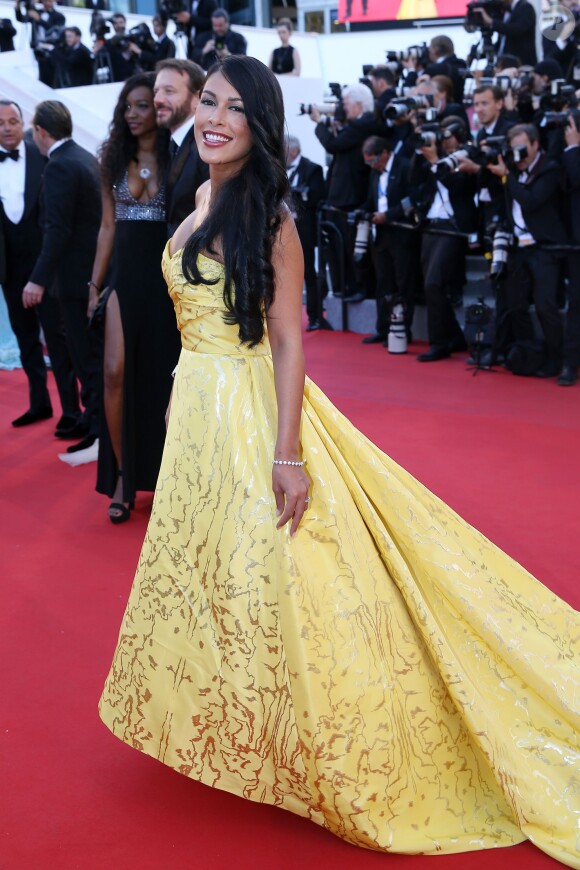 Ayem Nour - Montée des marches du film "Inside Out" (Vice-Versa) lors du 68e Festival International du Film de Cannes, le 18 mai 2015.