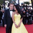 Ayem Nour et son compagnon Vincent Miclet officialisent - Montée des marches du film "Inside Out" (Vice-Versa) lors du 68e Festival International du Film de Cannes, le 18 mai 2015.