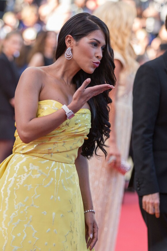 Ayem Nour - Montée des marches du film "Inside Out" (Vice-Versa) lors du 68e Festival International du Film de Cannes, le 18 mai 2015.