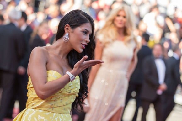 Ayem Nour - Montée des marches du film "Inside Out" (Vice-Versa) lors du 68e Festival International du Film de Cannes, le 18 mai 2015.