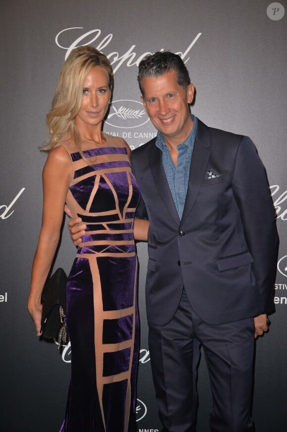 Lady Victoria Hervey et Stefano Tonchi - Soirée Chopard Gold Party à Cannes lors du 68ème festival international du film. Le 18 mai 2015 