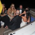  Paris Hilton et Irina Shayk - People &agrave; la sortie de la soir&eacute;e Chopard Gold Party lors du 68&egrave;me festival international du film de Cannes. Le 18 mai 2015  