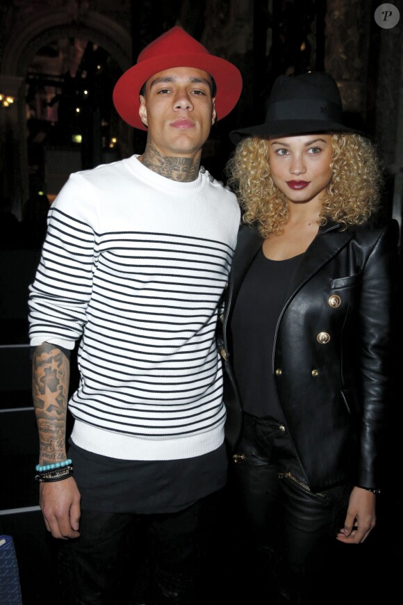 Photo : Gregory Van der Wiel et sa compagne Stéphanie Bertram Rose - photo  issue du compte Instagram du joueur du PSG le 13 novembre 2014 - Purepeople