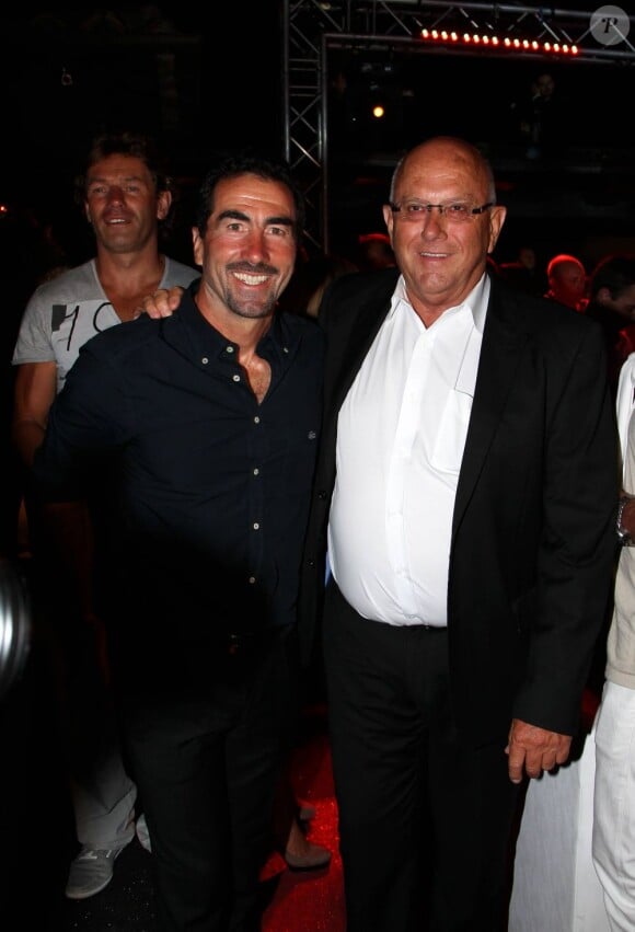 Luc Alphand et Jean de Colmont à la fête de l'été au Byblos à St Tropez le 13 juillet 2011