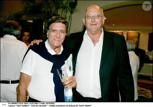 Tony Murray et Jean de Colmont à Saint-Tropez le 15 juillet 2004. 