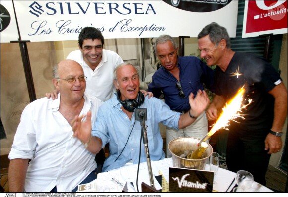 Yves Saint-Martin, Bernard Darniche et Jean de Colmont à Saint-Tropez en 2002