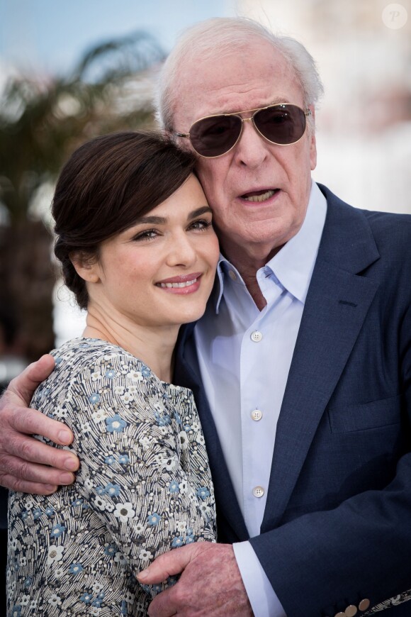 Rachel Weisz, Michael Caine - Photocall du film "Youth" lors du 68e festival international du film de Cannes le 20 mai 2015.