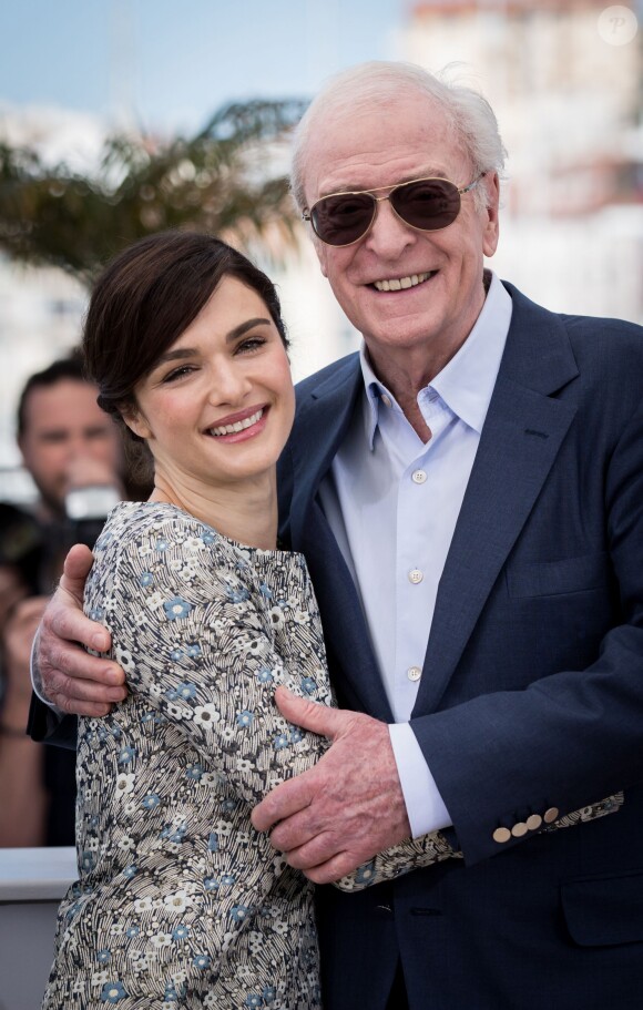 Rachel Weisz, Michael Caine - Photocall du film "Youth" lors du 68e festival international du film de Cannes le 20 mai 2015.