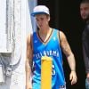 Justin Bieber quittent le centre médical Cryohealthcare à Beverly Hills, Los Angeles, le 20 mai 2015
