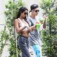  Justin Bieber et Jayde Pierce vont manger une glace &agrave; Beverly Hills, Los Angeles, le 17 mai 2015 