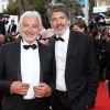 Franck Provost et son fils Fabien Provost - Montée des marches du film "Dheepan" lors du 68e Festival International du Film de Cannes le 21 mai 2015