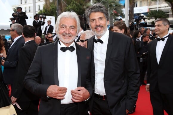 Franck Provost et son fils Fabien Provost - Montée des marches du film "Dheepan" lors du 68e Festival International du Film de Cannes le 21 mai 2015