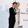 Matthew Bellamy, leader du groupe Muse, et sa nouvelle compagne Elle Evans - Photocall de la soirée de gala "22nd edition of AmfAR's Cinema Against AIDS" à l'hôtel de l'Eden Roc au Cap d'Antibes le 21 mai 2015, en parallèle du 68e Festival du film de Cannes.