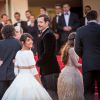 Marion Cotillard, Florence Foresti et Laurent Lafitte - Montée des marches du film "The Little Prince" (Le Petit Prince) lors du 68e Festival International du Film de Cannes, le 22 mai 2015.
