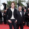 Périco Légasse et sa femme Natacha Polony - Montée des marches du film "Macbeth" lors du 68e Festival International du Film de Cannes, le 23 mai 2015.