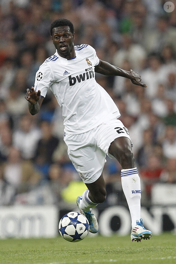 Emmanuel Adebayor à Madrid, le 5 avril 2011. 