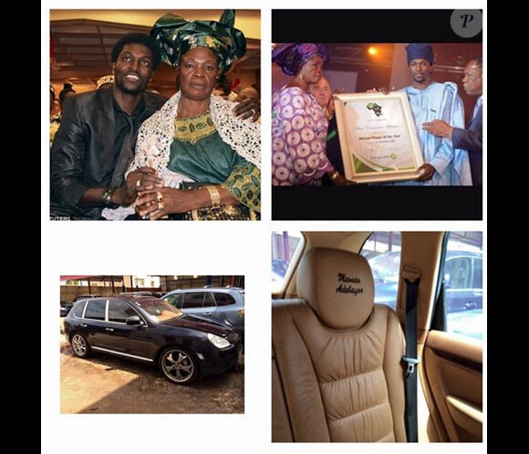 Photo de famille publiée par Emmanuel Adebayor sur son compte Facebook - mai 2015. 
