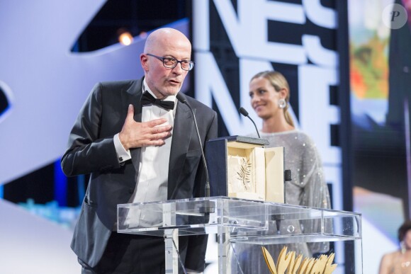 Jacques Audiard (Palme d'Or pour le film "Dheepan") - Cérémonie de clôture du 68ème Festival International du film de Cannes, le 24 mai 2015.
