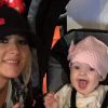 Christine Aguilera avec sa fille Summer Rain, en mai 2015.