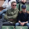 Denis Brogniart et son fils Dimitri à Roland-Garros à Paris, le 25 mai 2015