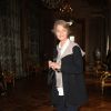 Charlotte Rampling lors de la cérémonie de remise d'épée à Dany Laferrière, nouvel immortel de l'Académie française élu au 2e fauteuil, par Jean d'Ormesson le 26 mai 2015 à l'Hôtel de Ville de Paris, à deux jours de son intronisation officielle sous la Coupole.