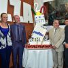 Mats Wilander, Caroline Wozniascki, Giuseppe Lavazza, vice-président de Lavazza, Jean Gachassin, Fabrice Santoro et Toni Nadal - Lavazza fête ses 120 ans au Village de Roland-Garros à Paris, le 26 mai 2015. 