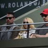 Zlatan Ibrahimovic et sa compagne Helena Seger ont assisté à la victoire de Novak Djokovic au second tour des Internationaux de France à Roland-Garros, le 28 mai 2015 à Paris