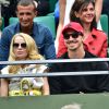 Zlatan Ibrahimovic a assisté avec sa compagne Helena Seger à la victoire de Novak Djokovic au second tour des Internationaux de France à Roland-Garros, le 28 mai 2015 à Paris