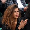 Noura, la très jolie compagne de Jo-Wilfried Tsonga - People dans les tribunes lors du tournoi de tennis de Roland Garros à Paris le 29 mai 2015.