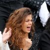 Noura, compagne de Jo-Wilfried Tsonga - People dans les tribunes lors du tournoi de tennis de Roland Garros à Paris le 29 mai 2015.