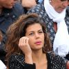 Noura, la jolie compagne de Jo-Wilfried Tsonga - People dans les tribunes lors du tournoi de tennis de Roland Garros à Paris le 29 mai 2015.