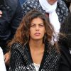 Noura, compagne de Jo-Wilfried Tsonga - People dans les tribunes lors du tournoi de tennis de Roland Garros à Paris le 29 mai 2015.